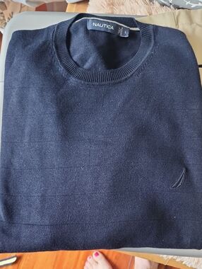 Nautica Men’s Dark Navy Crewneck Sweater